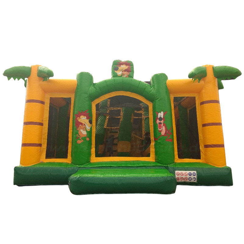 Hüpfburg Slidebox Dschungel 00