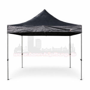 3x3m Faltzelt schwarz ohne Seitenteile