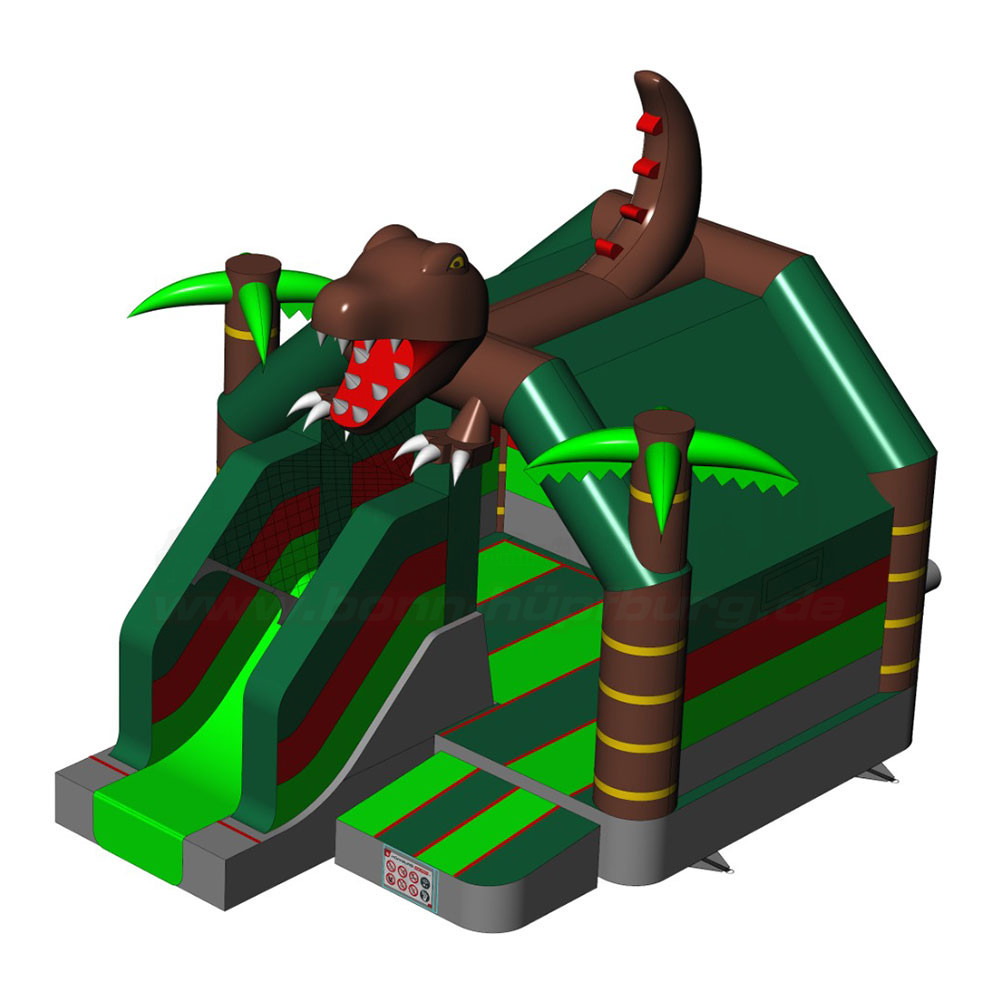 Hüpfburg-Combo-Dino