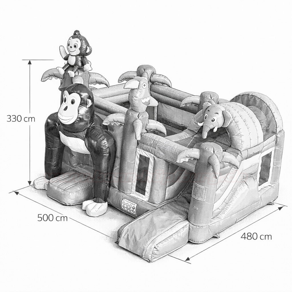 Hüpfburg-Multi-Dschungel