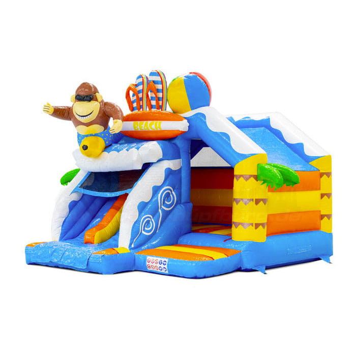 HüpfburgJB Slide Combo DoubleSlide Strand 01